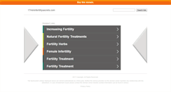 Desktop Screenshot of 17mininfertilitysecrets.com