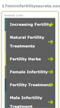Mobile Screenshot of 17mininfertilitysecrets.com
